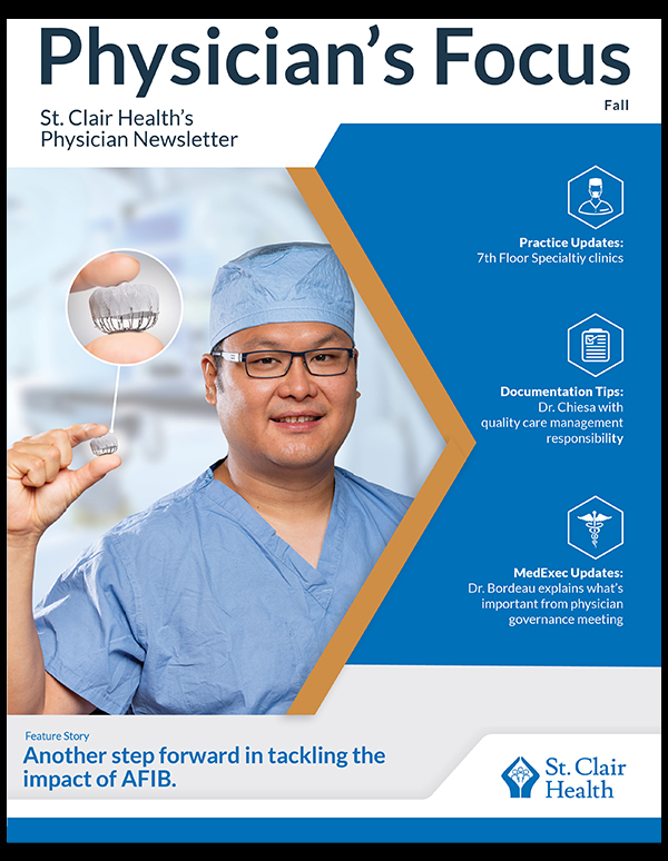 St. Clair Hospital Physician's Focus Newsletter