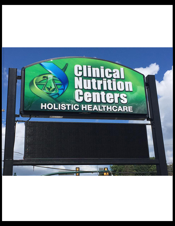 Clinical Nutrition Centers Holistic Healthcare Sign